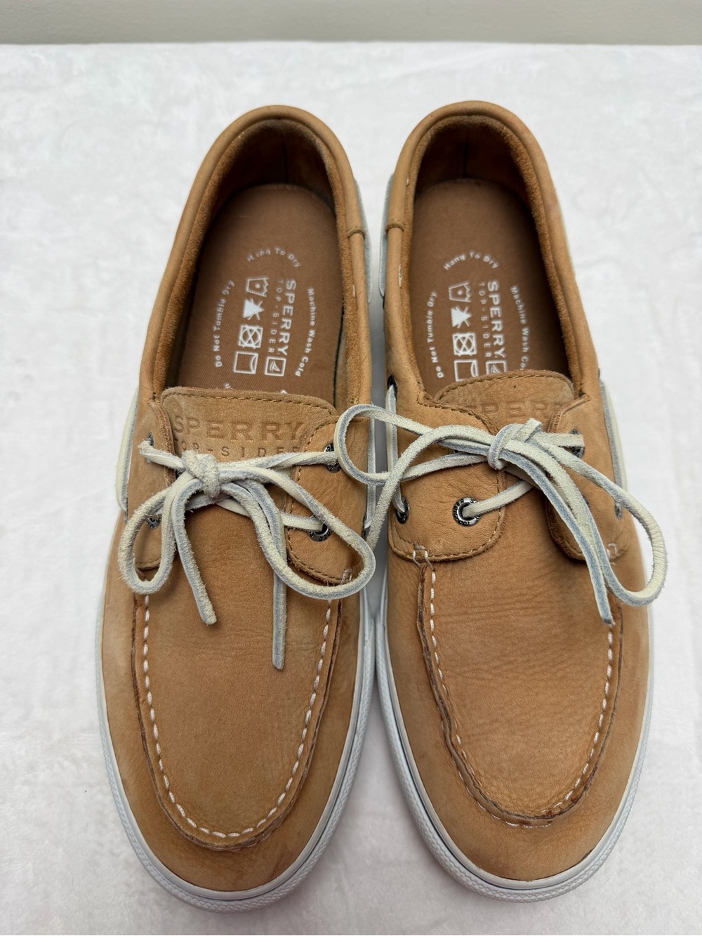 Sperry Bahama Plushwave Boat Shoe 11M Nubuck Leather Washable Preppy Coastal
